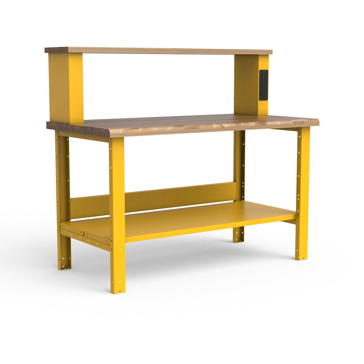 Stationary Workbench - 60"W x 30"D x 36"H - Laminated Wood Top