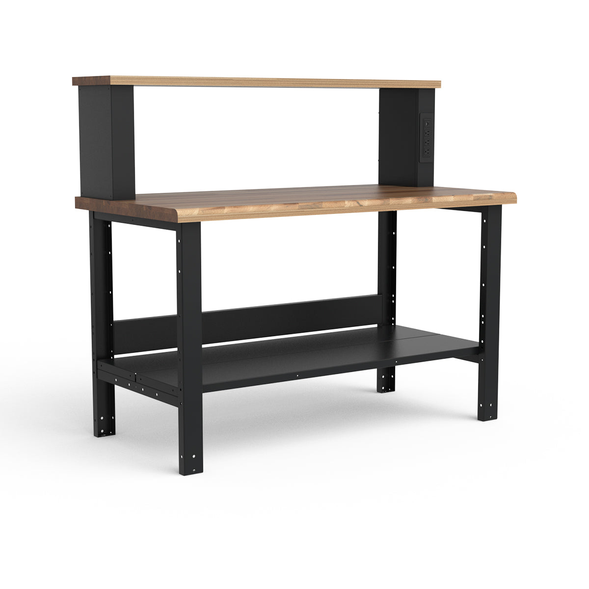 Stationary Workbench - 60"W x 30"D x 36"H - Laminated Wood Top