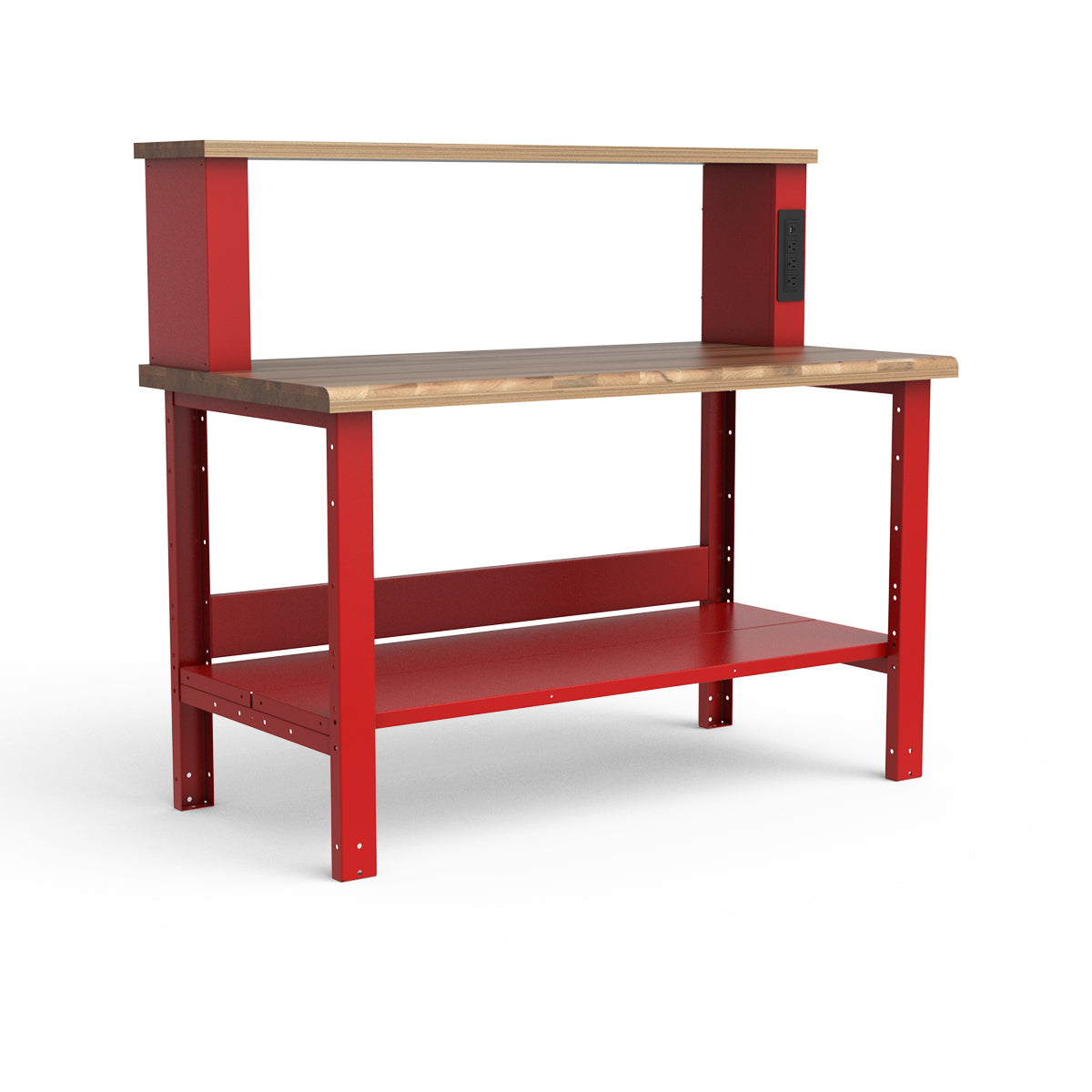 Stationary Workbench - 60"W x 30"D x 36"H - Laminated Wood Top