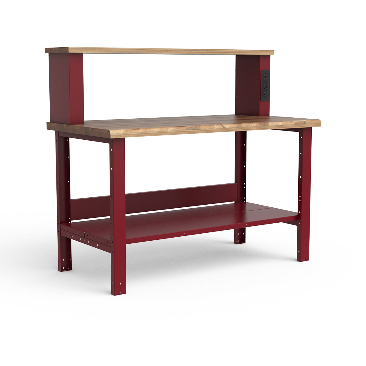 Stationary Workbench - 60"W x 30"D x 36"H - Laminated Wood Top