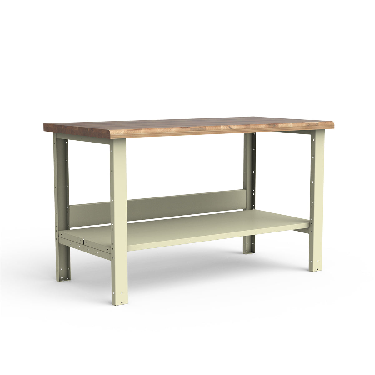 Stationary Workbench - 60"W x 30"D x 34"H - Laminated Wood Top