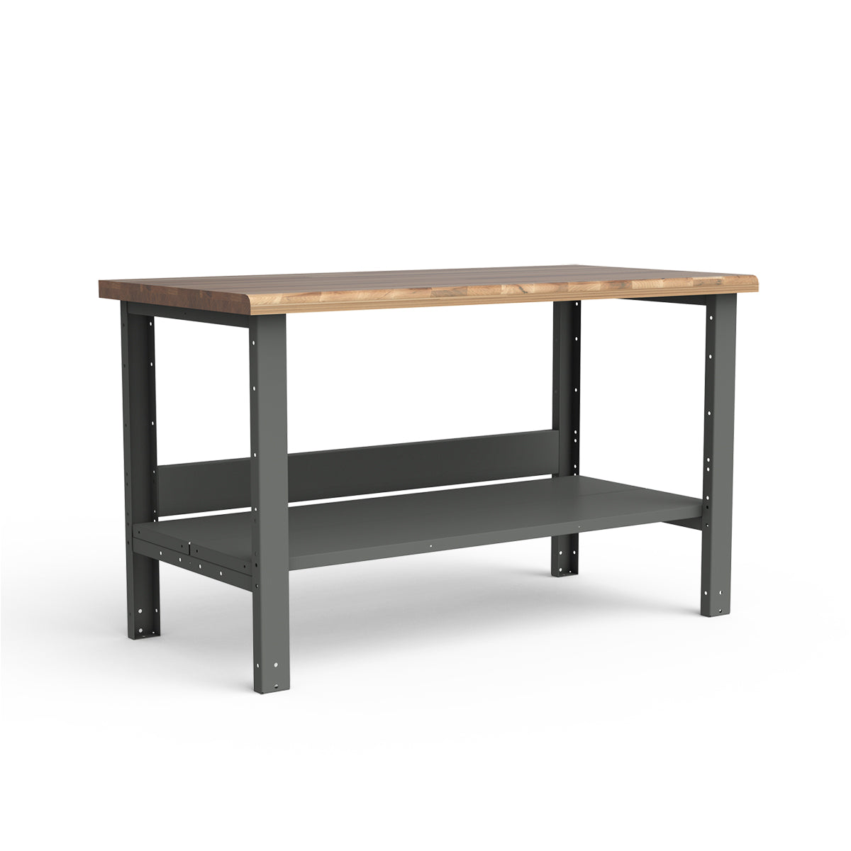 Stationary Workbench - 60"W x 30"D x 34"H - Laminated Wood Top