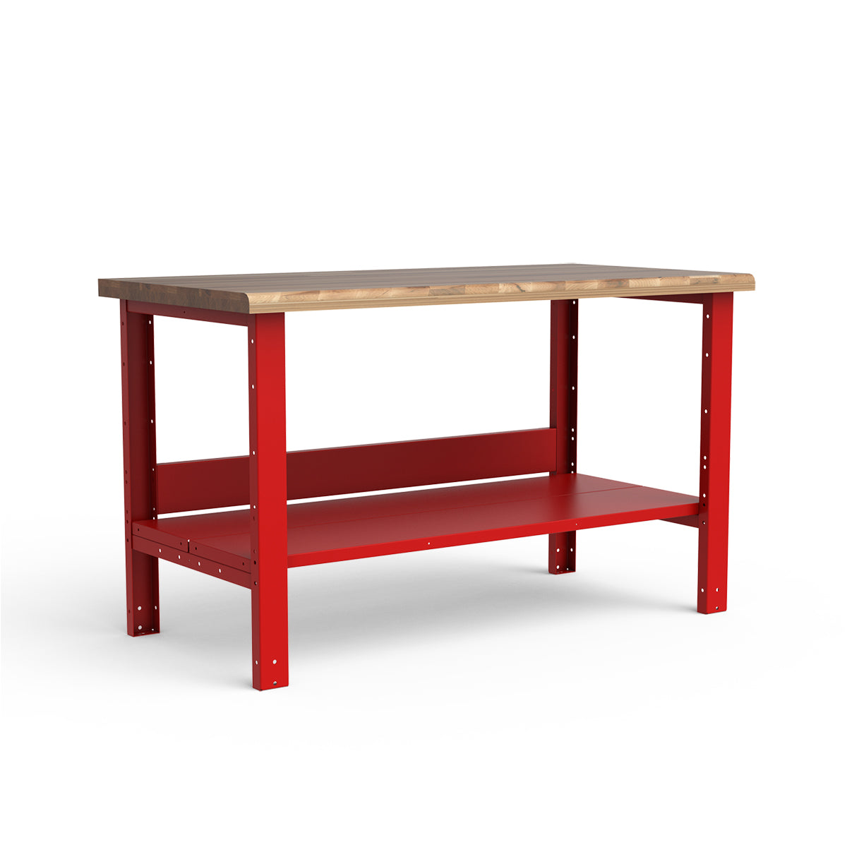 Stationary Workbench - 60"W x 30"D x 34"H - Laminated Wood Top