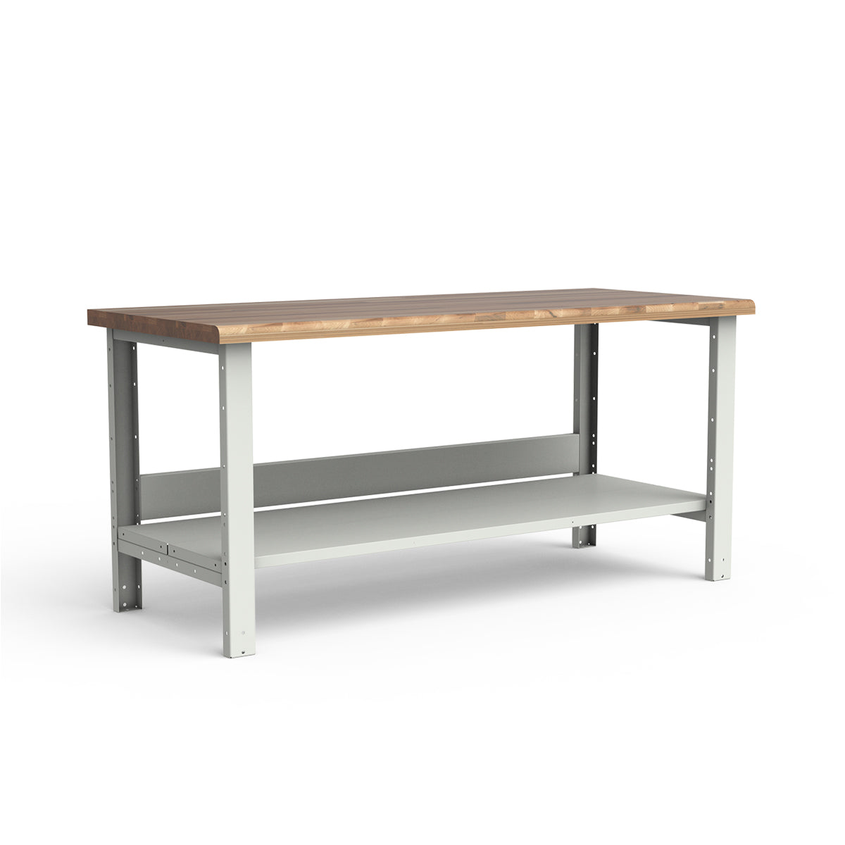 Stationary Workbench - 72"W x 30"D x 34"H - Laminated Wood Top
