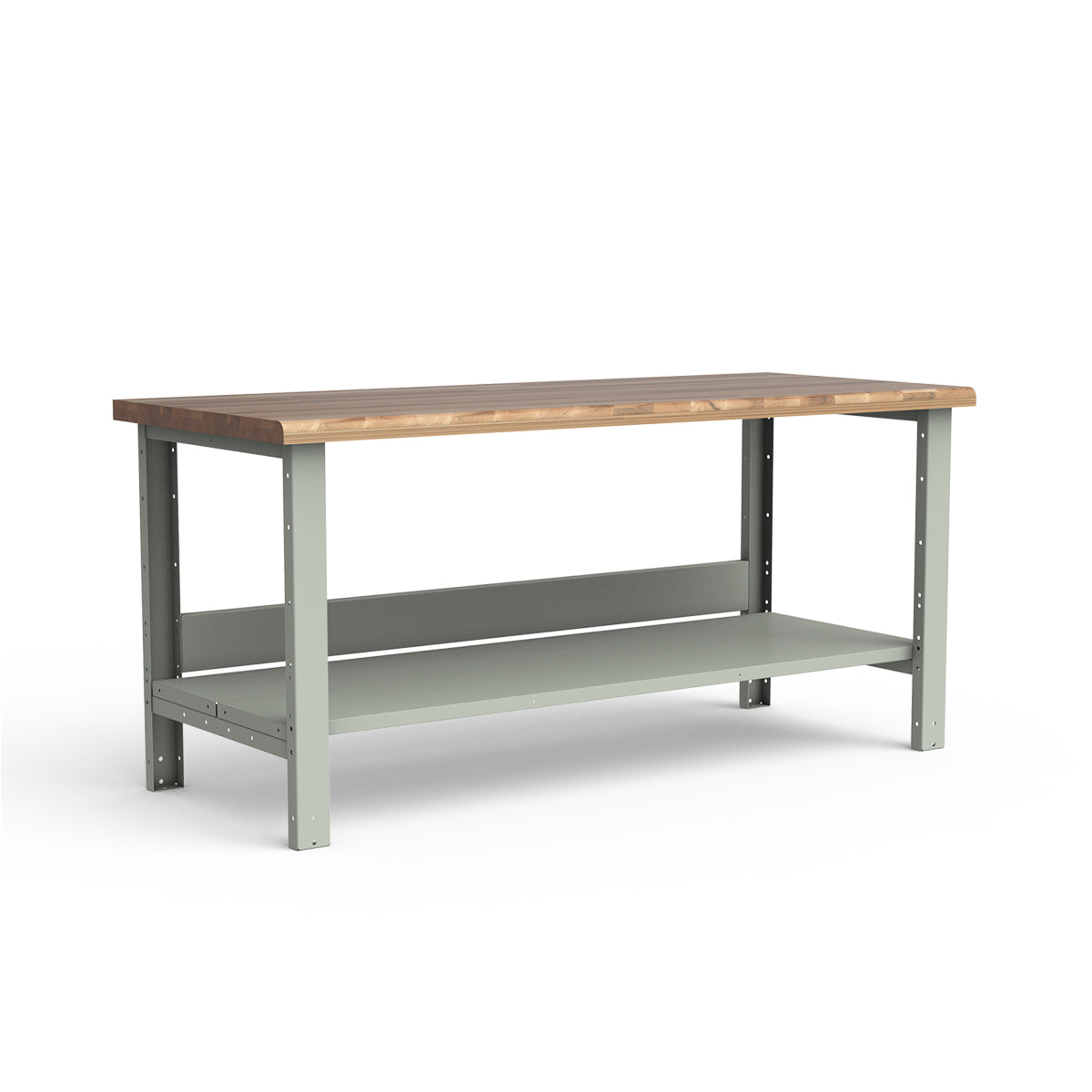 Stationary Workbench - 72"W x 30"D x 34"H - Laminated Wood Top