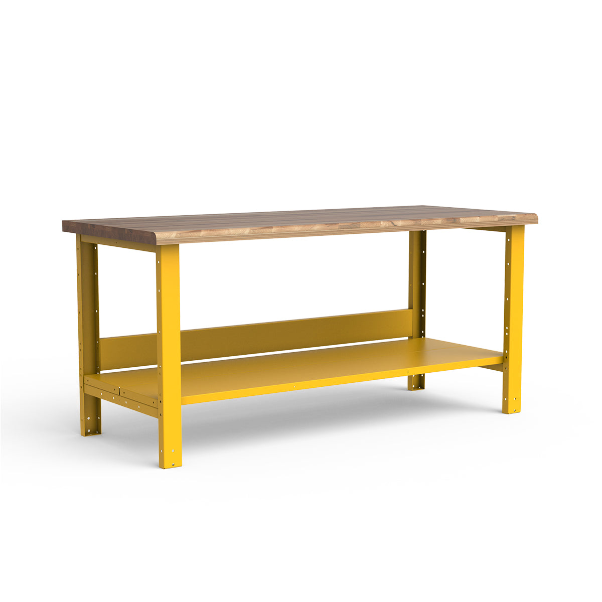 Stationary Workbench - 72"W x 30"D x 34"H - Laminated Wood Top