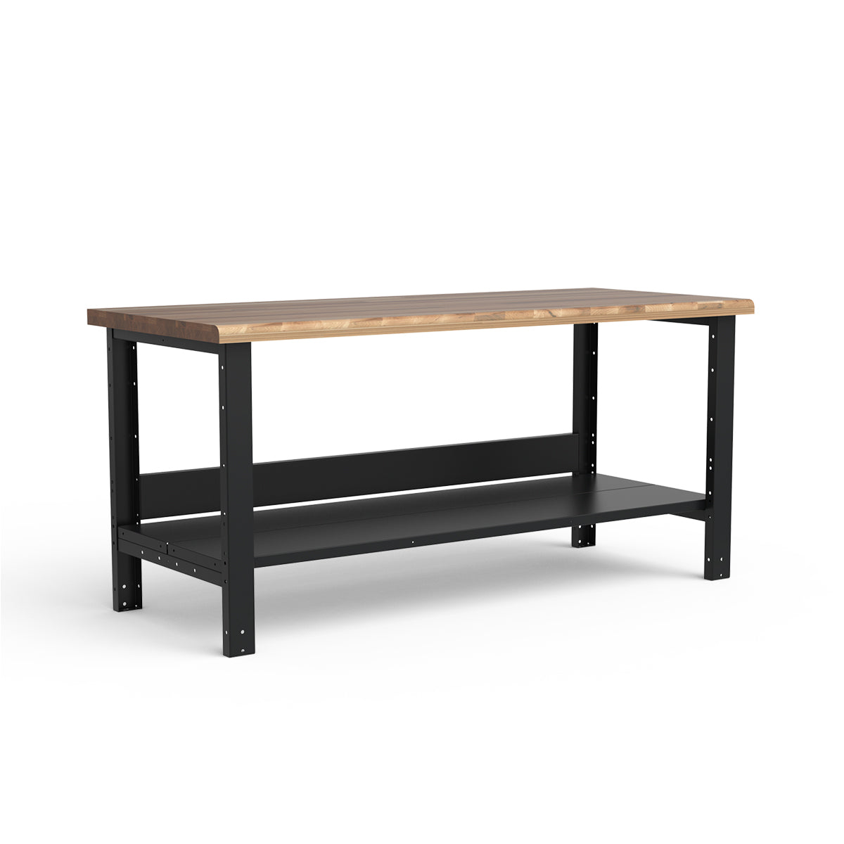 Stationary Workbench - 72"W x 30"D x 34"H - Laminated Wood Top