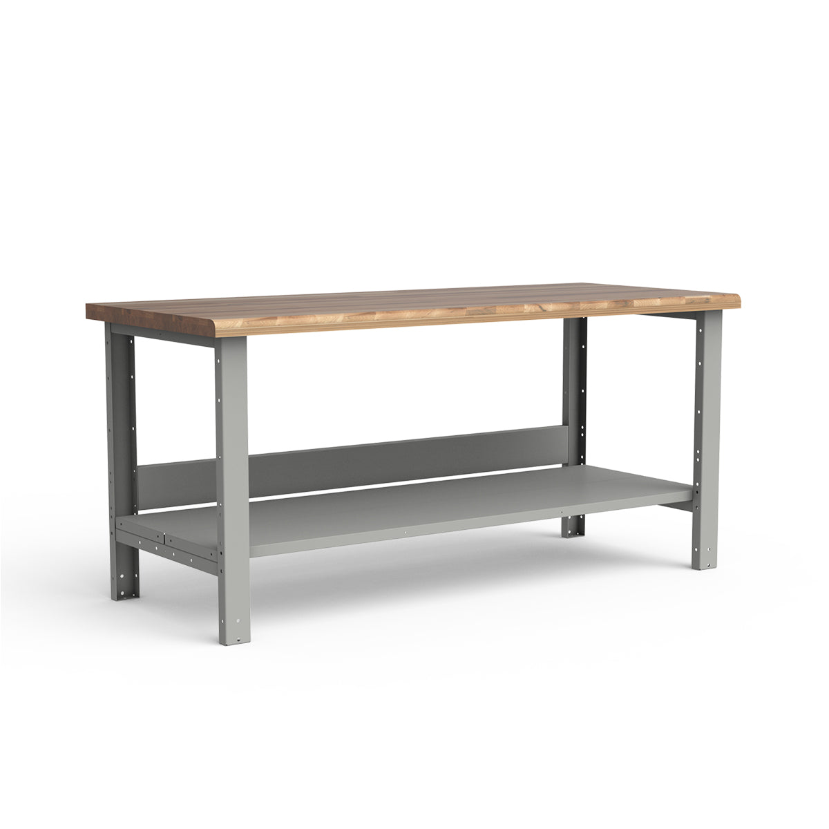 Stationary Workbench - 72"W x 30"D x 34"H - Laminated Wood Top