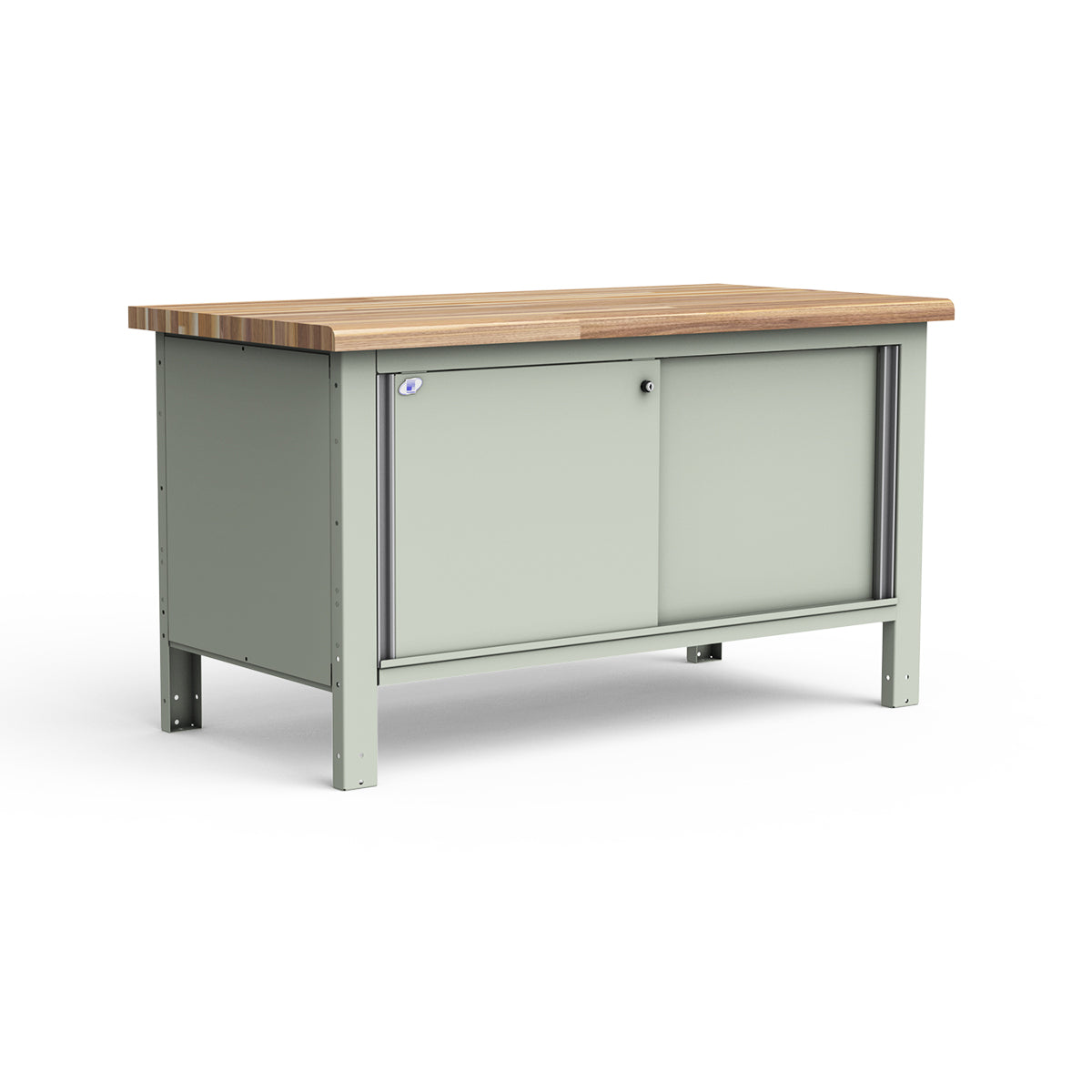 Stationary Workbench - 60"W x 30"D x 34"H - Laminated Wood Top