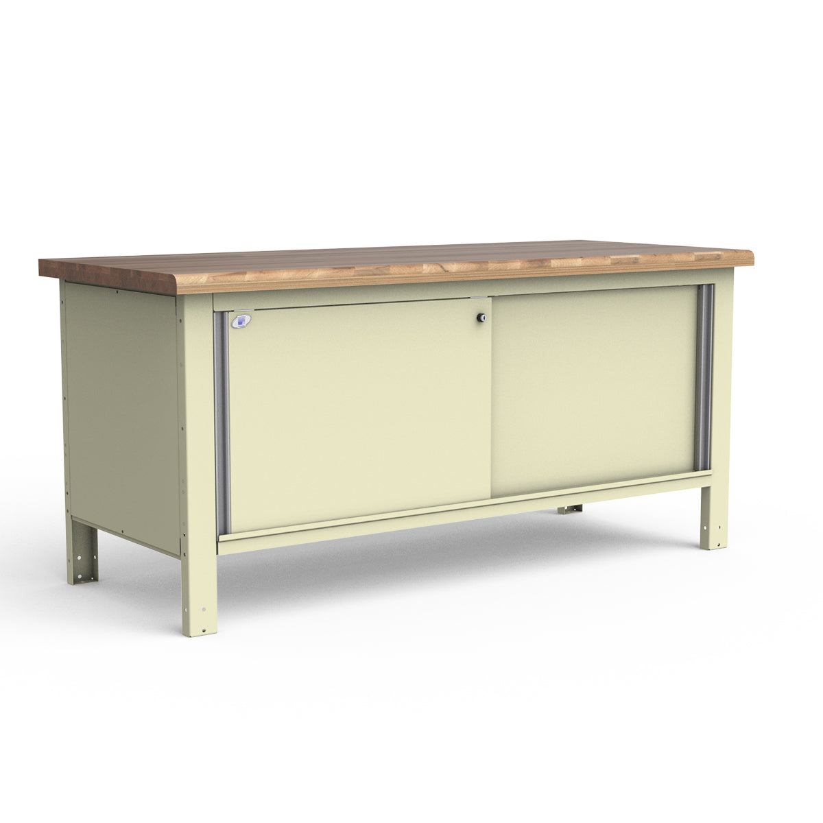 Stationary Workbench - 72"W x 30"D x 34"H - Laminated Wood Top