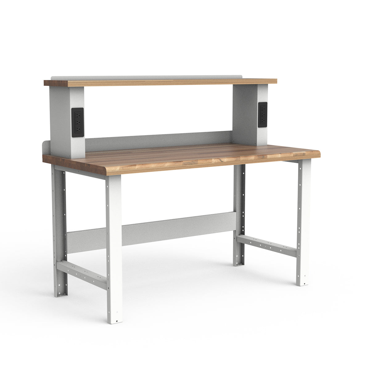 Stationary Workbench - 60"W x 30"D x 34"H - Laminated Wood Top