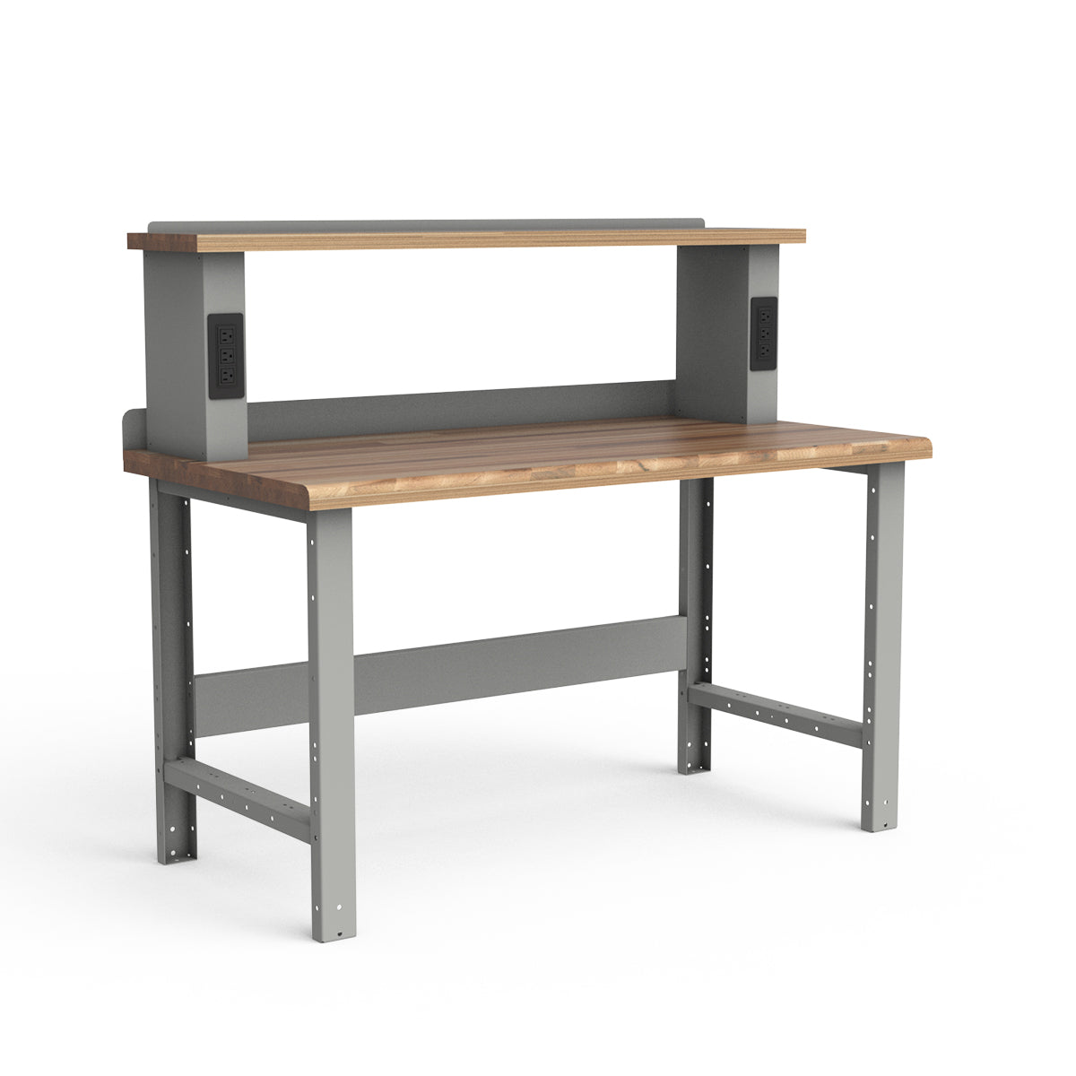 Stationary Workbench - 60"W x 30"D x 34"H - Laminated Wood Top