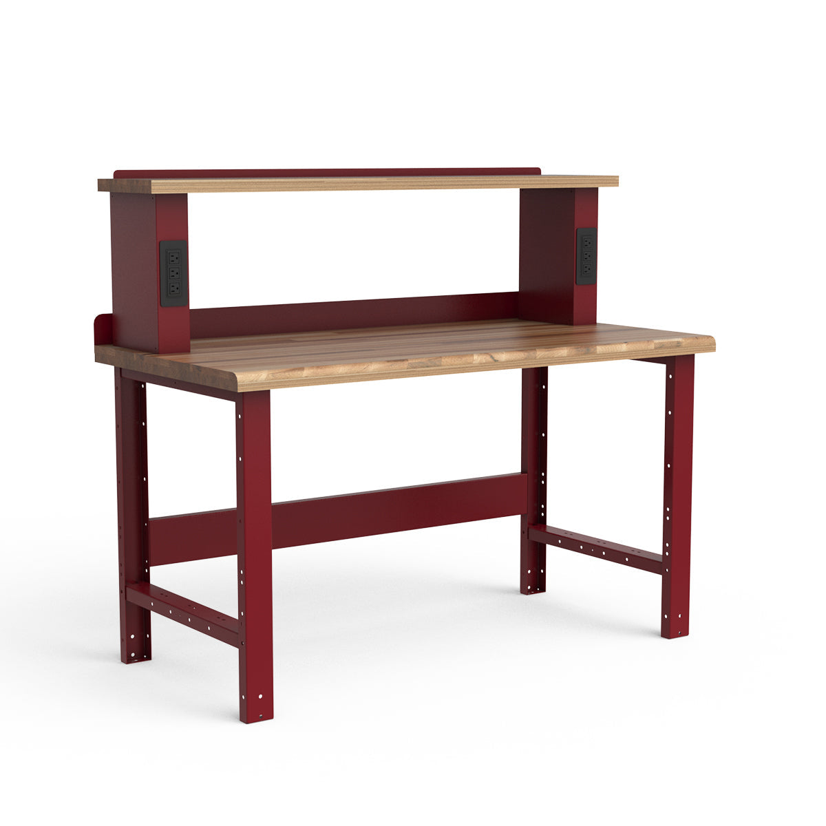 Stationary Workbench - 60"W x 30"D x 34"H - Laminated Wood Top