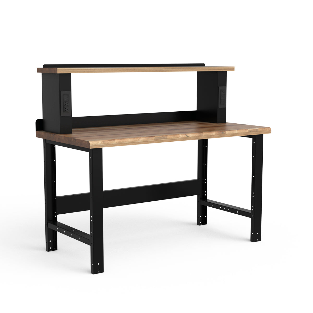 Stationary Workbench - 60"W x 30"D x 34"H - Laminated Wood Top