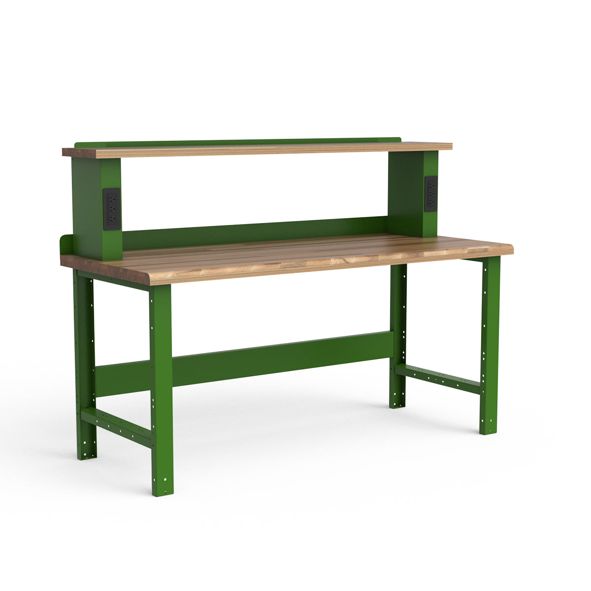 Stationary Workbench - 72"W x 30"D x 34"H - Laminated Wood Top