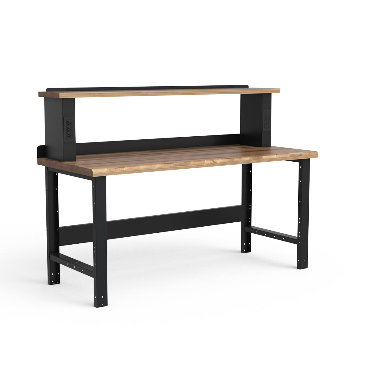 Stationary Workbench - 72"W x 30"D x 34"H - Laminated Wood Top