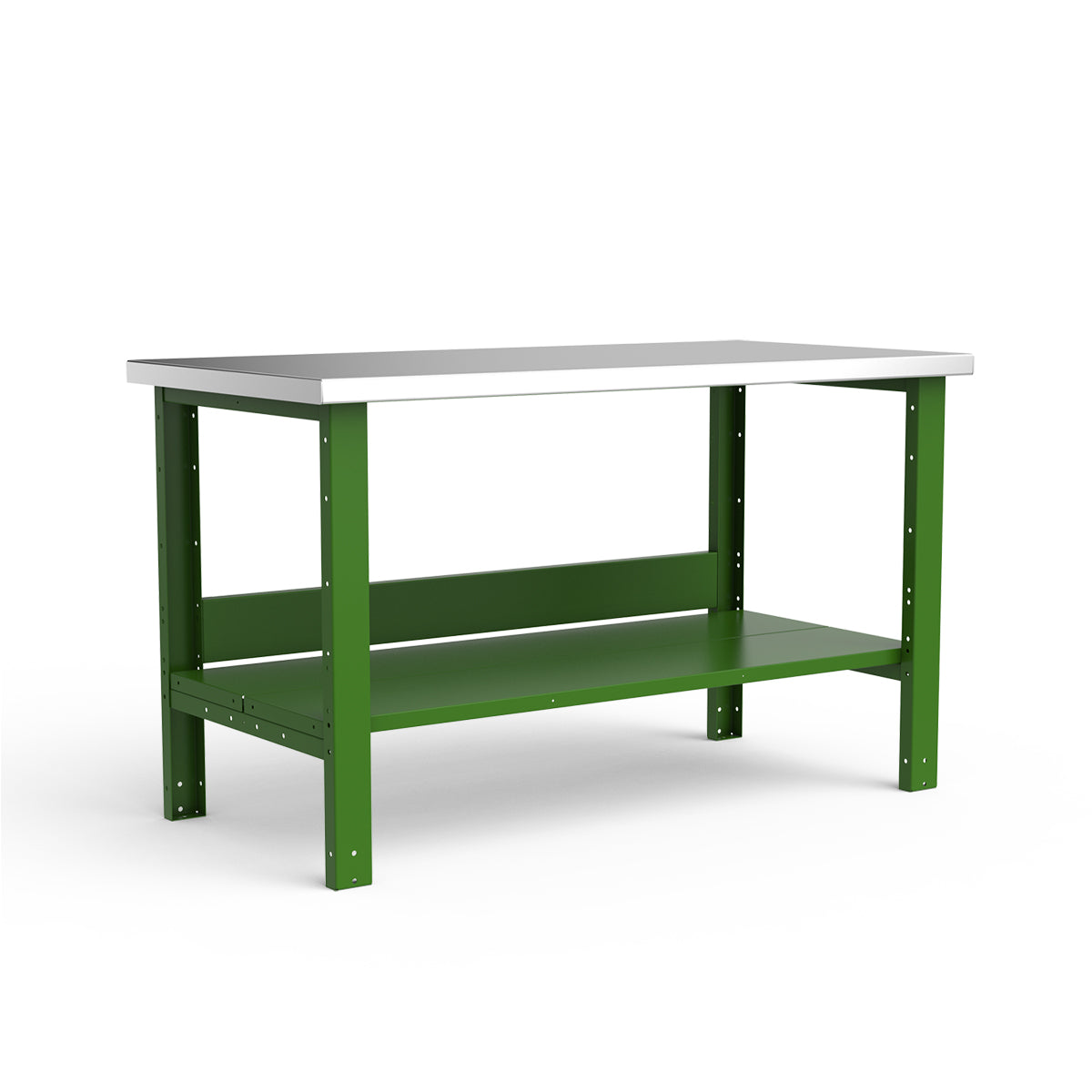 Stationary Workbench - 60"W x 30"D x 34"H - Stainless Steel Top