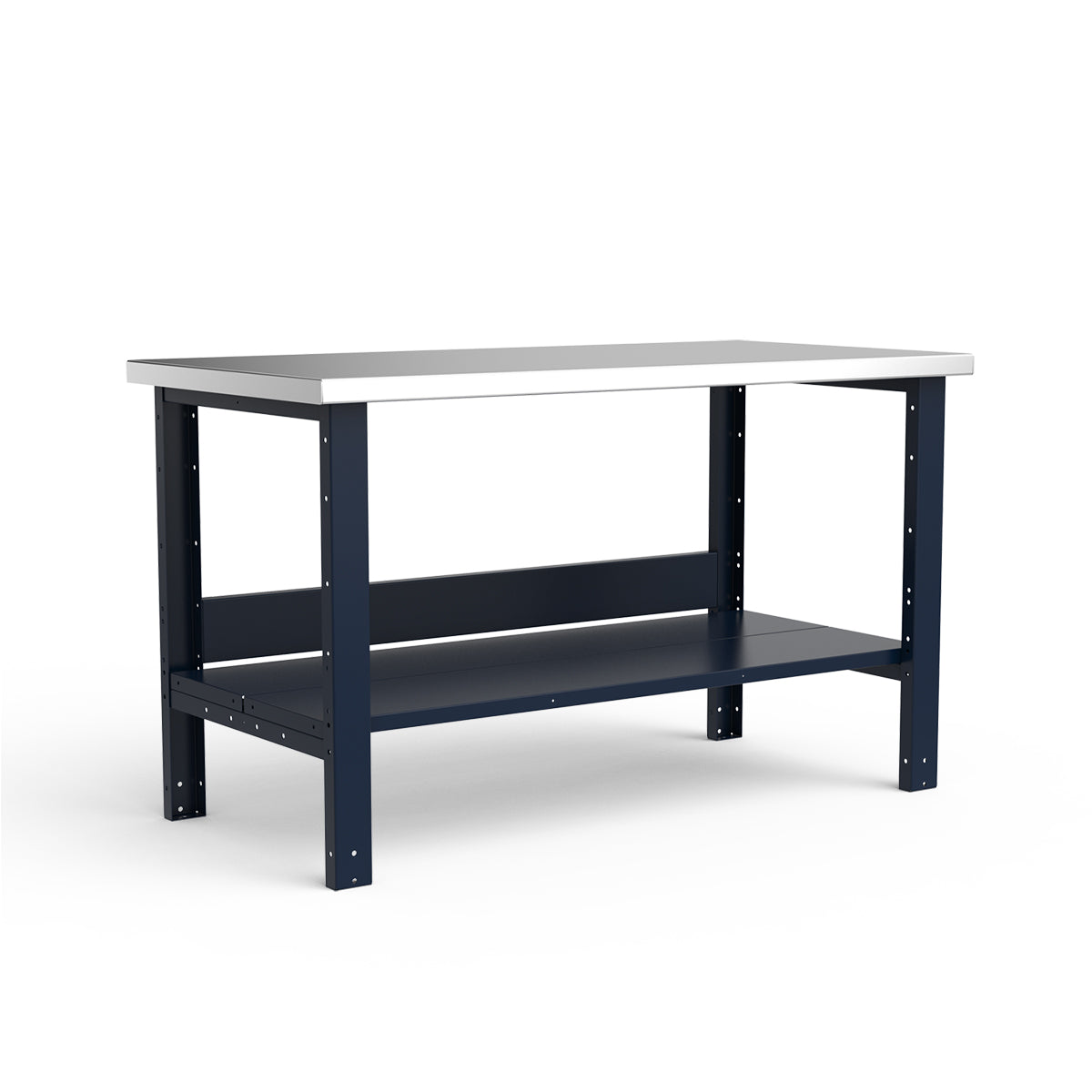 Stationary Workbench - 60"W x 30"D x 34"H - Stainless Steel Top