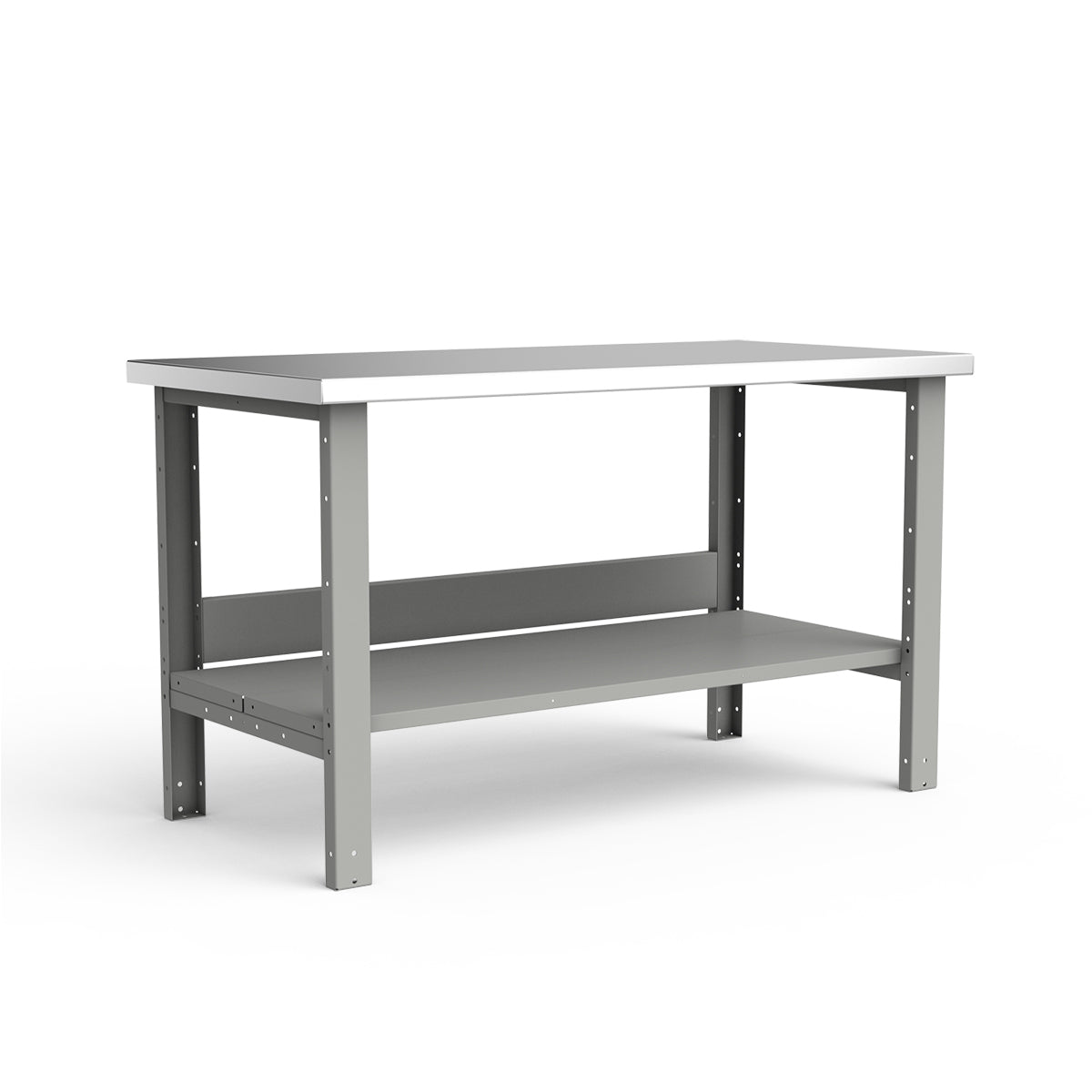 Stationary Workbench - 60"W x 30"D x 34"H - Stainless Steel Top