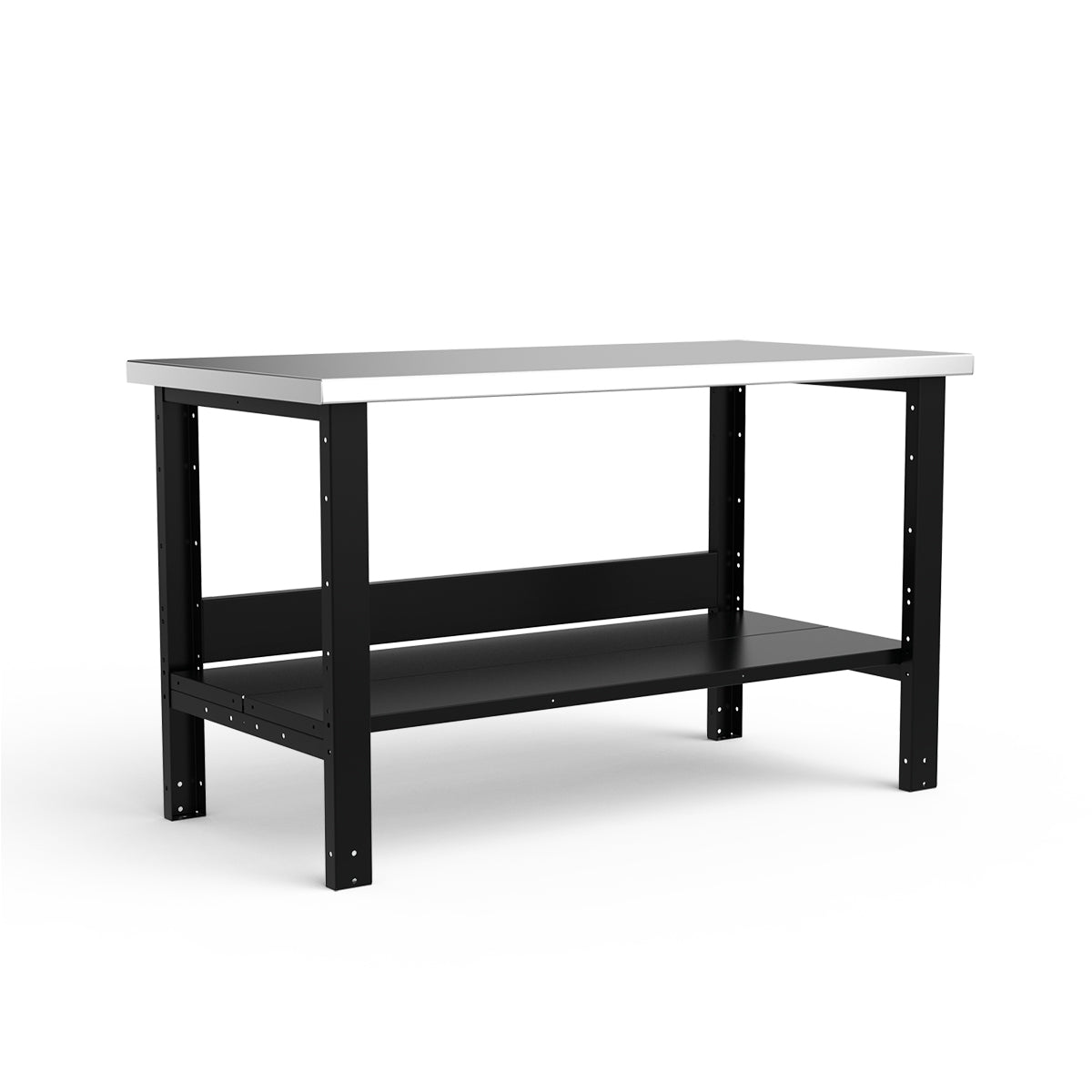 Stationary Workbench - 60"W x 30"D x 34"H - Stainless Steel Top