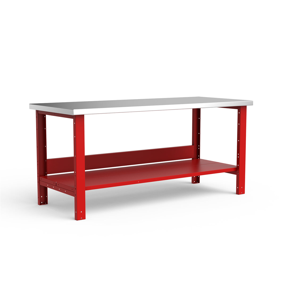 Stationary Workbench - 72"W x 30"D x 34"H - Stainless Steel Top