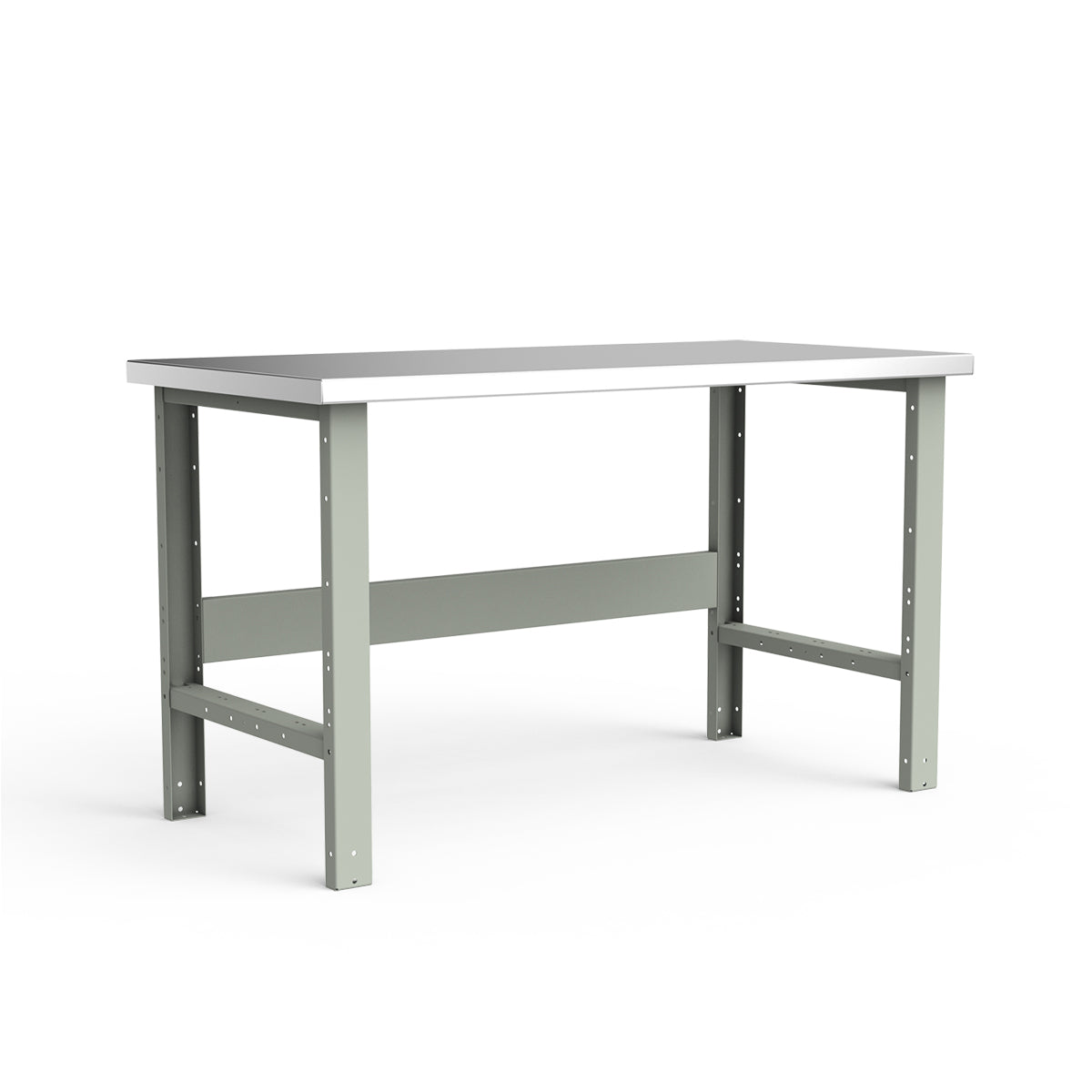 Stationary Workbench - 60"W x 30"D x 34"H - Stainless Steel Top