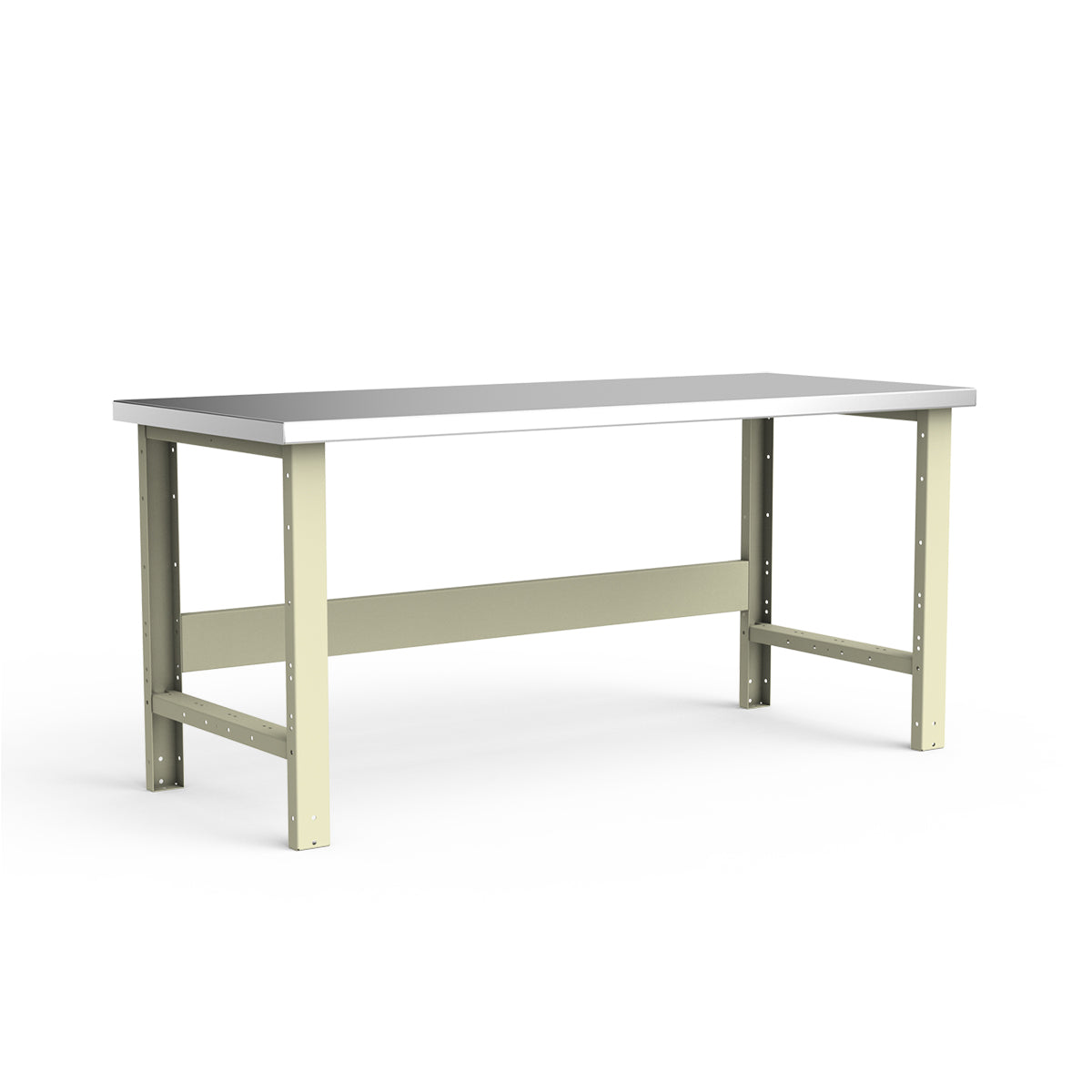 Stationary Workbench - 72"W x 30"D x 34"H - Stainless Steel Top