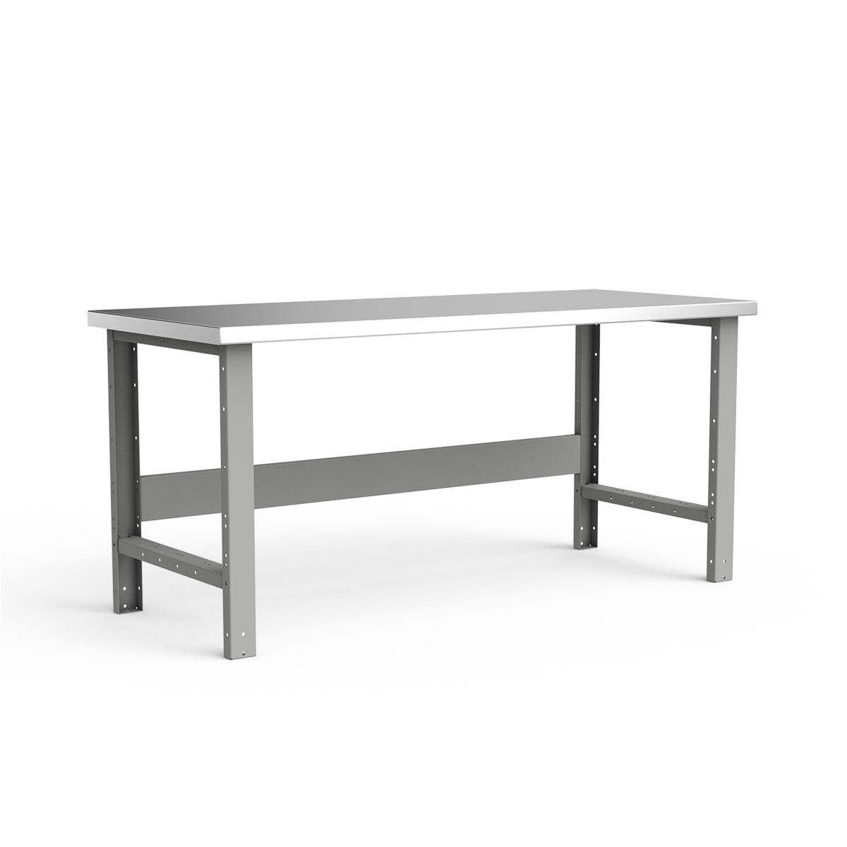 Stationary Workbench - 72"W x 30"D x 34"H - Stainless Steel Top