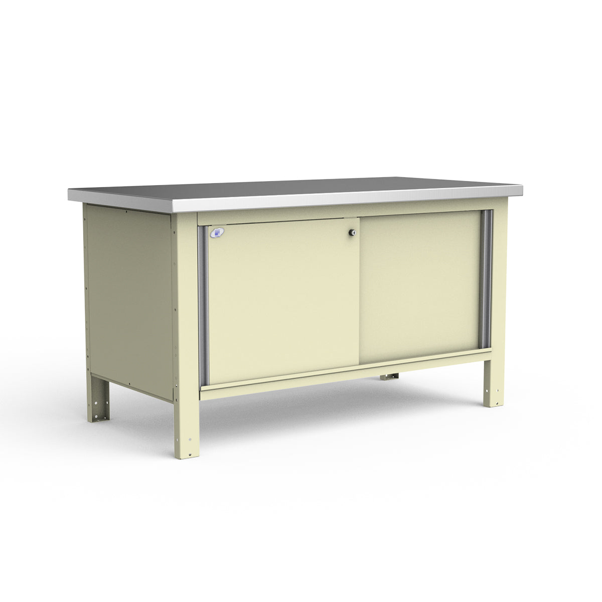 Stationary Workbench - 60"W x 30"D x 34"H - Stainless Steel Top