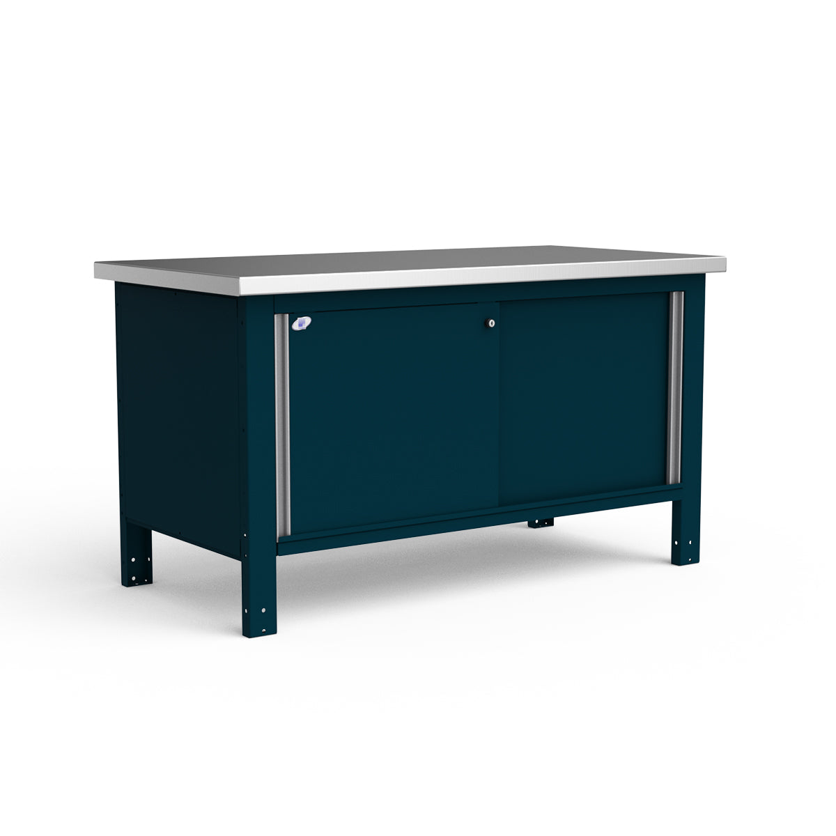 Stationary Workbench - 60"W x 30"D x 34"H - Stainless Steel Top