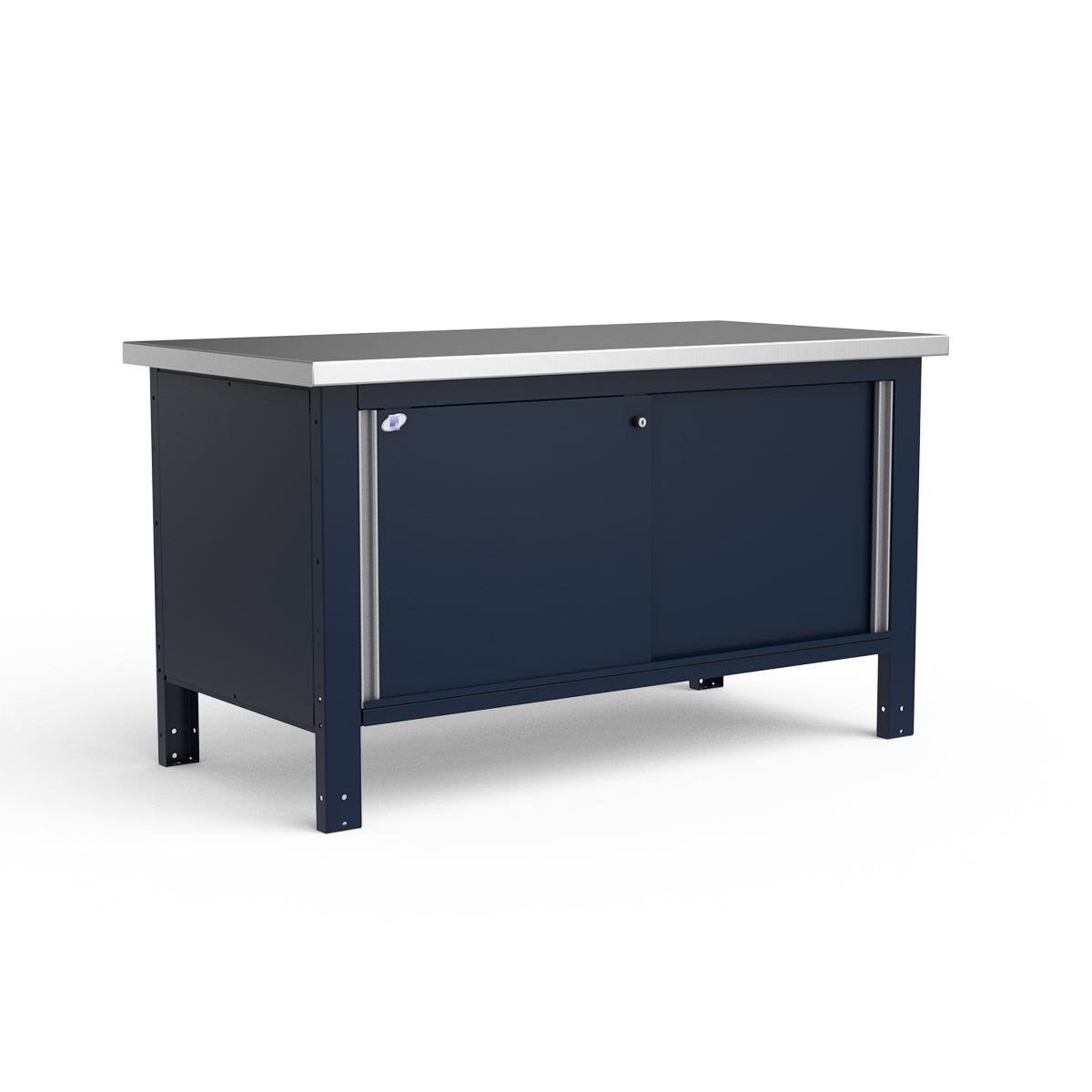 Stationary Workbench - 60"W x 30"D x 34"H - Stainless Steel Top