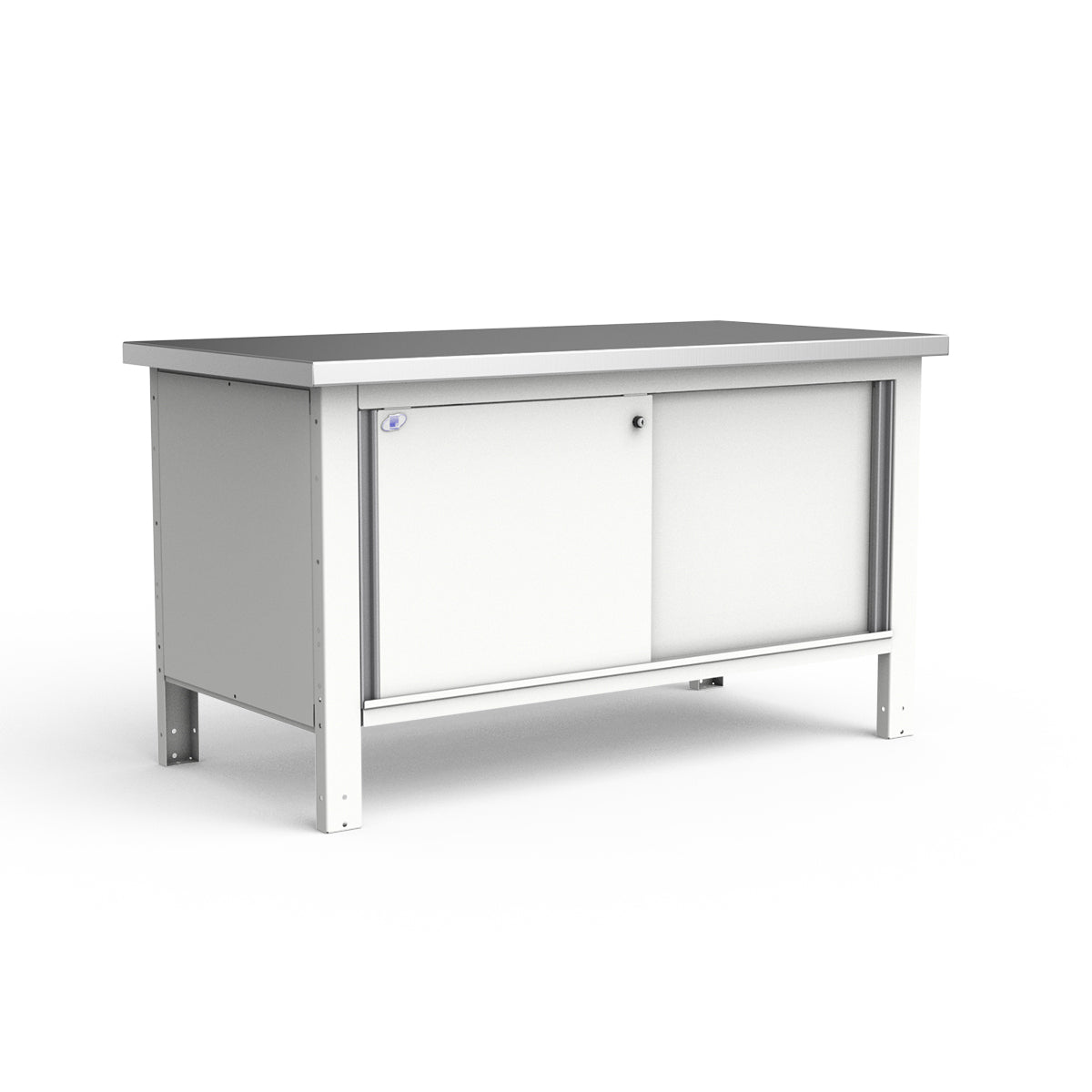 Stationary Workbench - 60"W x 30"D x 34"H - Stainless Steel Top
