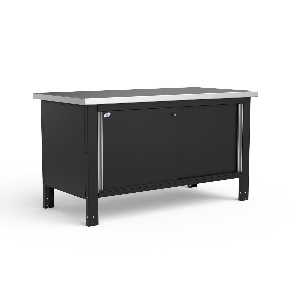 Stationary Workbench - 60"W x 30"D x 34"H - Stainless Steel Top