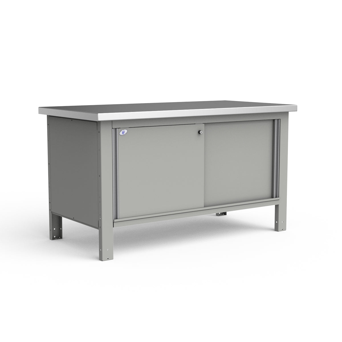 Stationary Workbench - 60"W x 30"D x 34"H - Stainless Steel Top