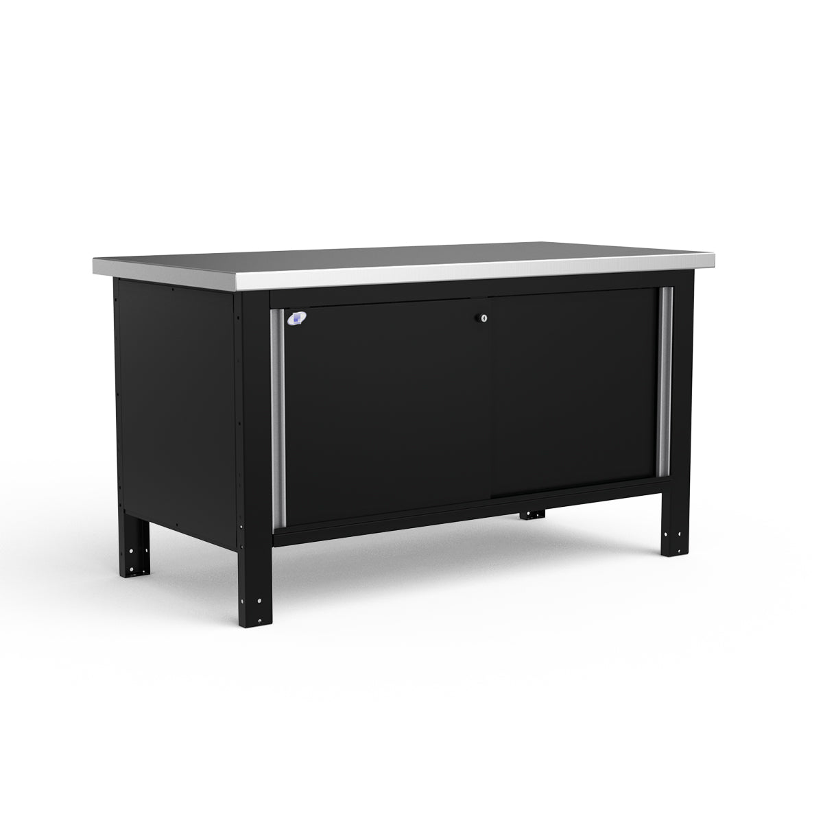 Stationary Workbench - 60"W x 30"D x 34"H - Stainless Steel Top