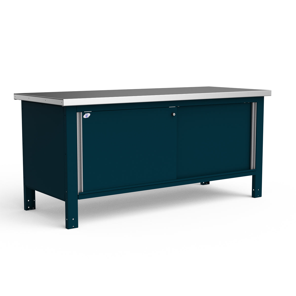 Stationary Workbench - 72"W x 30"D x 34"H - Stainless Steel Top