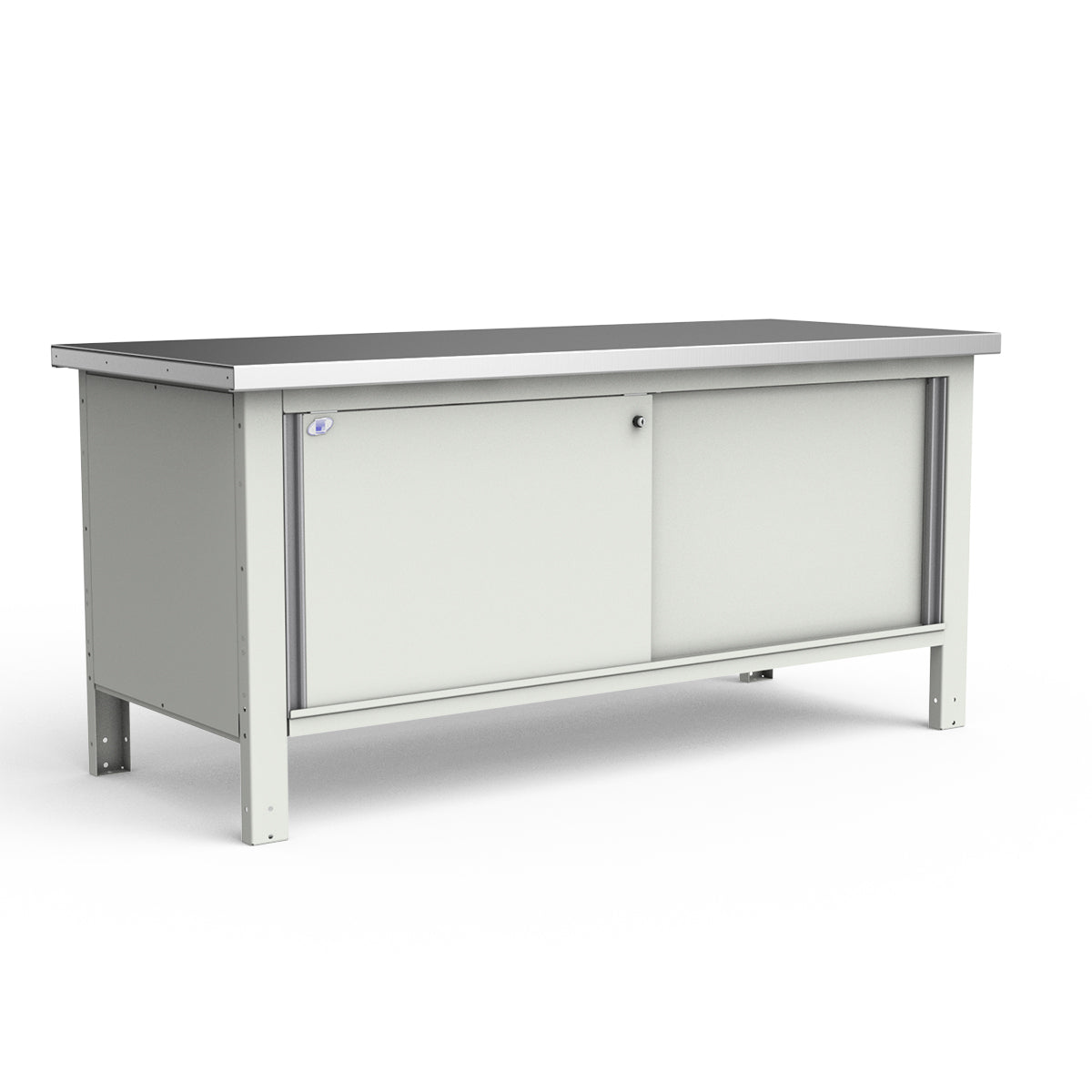 Stationary Workbench - 72"W x 30"D x 34"H - Stainless Steel Top