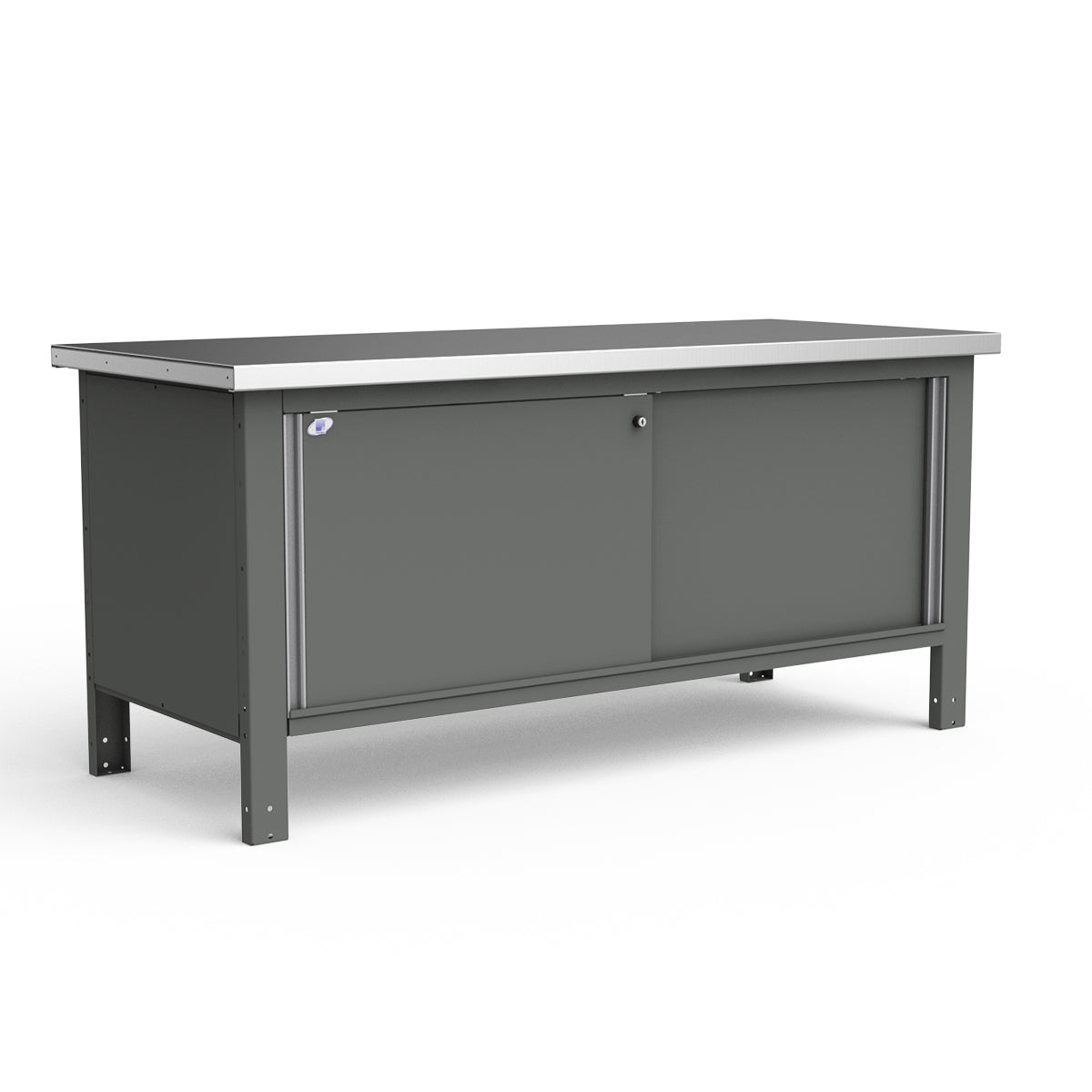 Stationary Workbench - 72"W x 30"D x 34"H - Stainless Steel Top