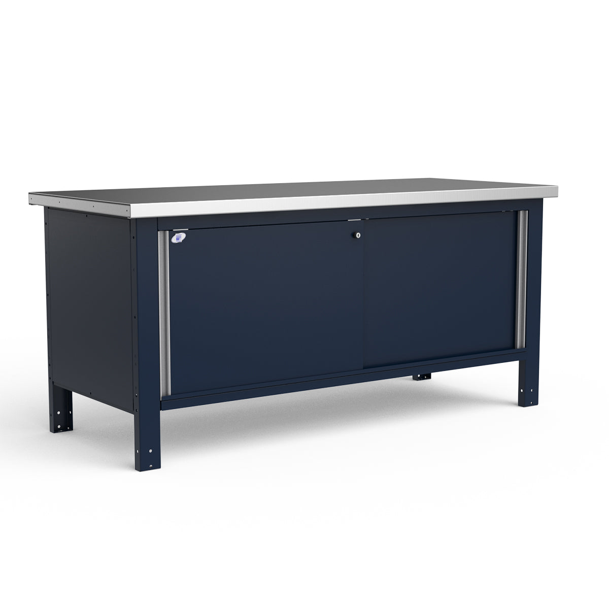 Stationary Workbench - 72"W x 30"D x 34"H - Stainless Steel Top