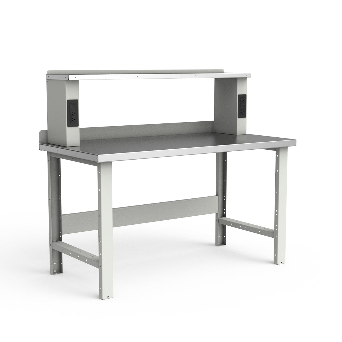 Stationary Workbench - 60"W x 30"D x 34"H - Stainless Steel Top