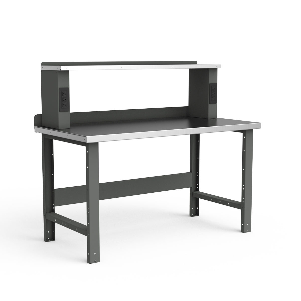 Stationary Workbench - 60"W x 30"D x 34"H - Stainless Steel Top