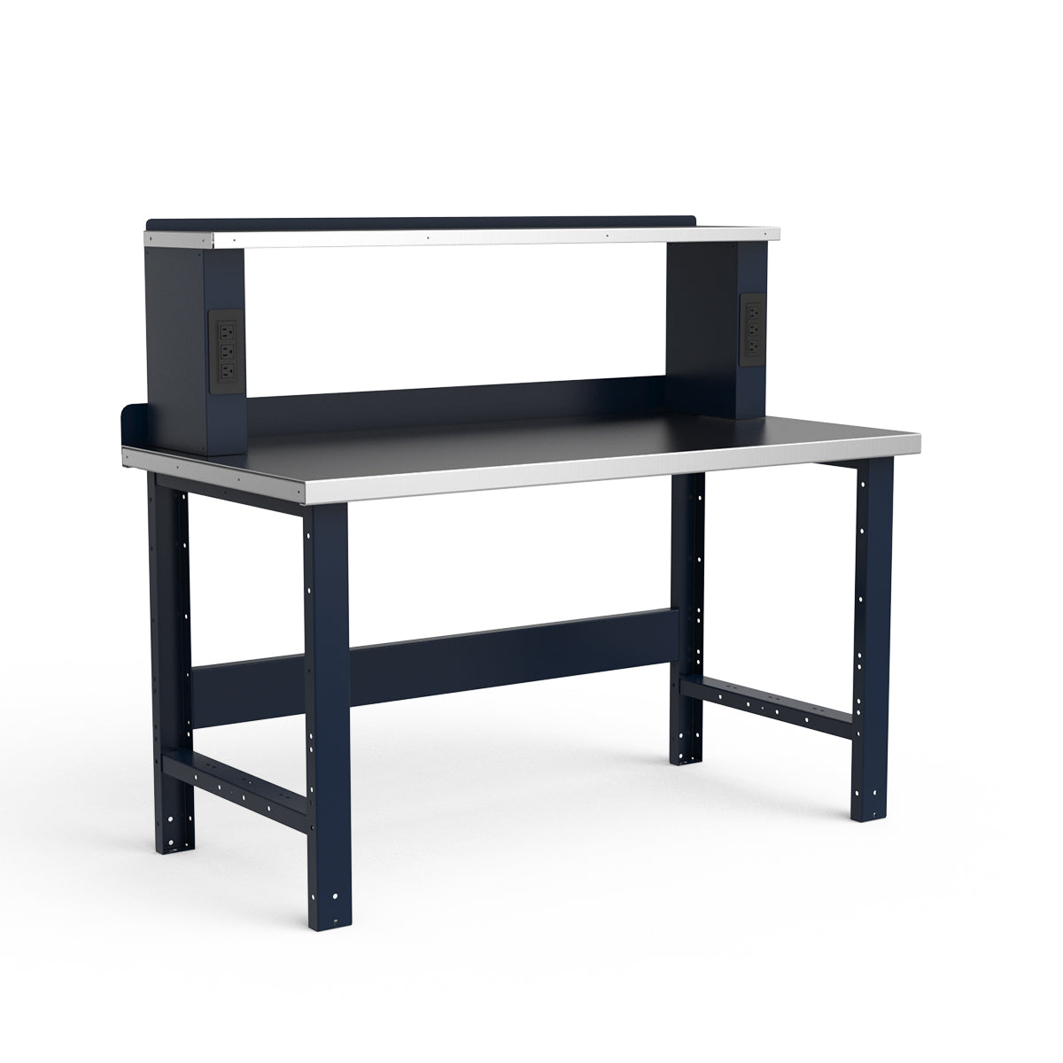Stationary Workbench - 60"W x 30"D x 34"H - Stainless Steel Top