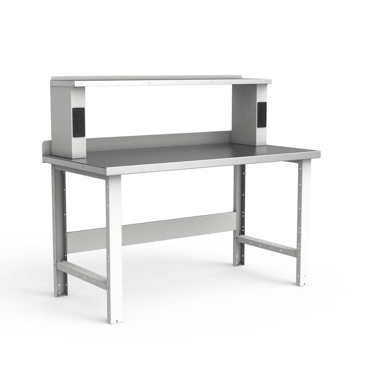Stationary Workbench - 60"W x 30"D x 34"H - Stainless Steel Top