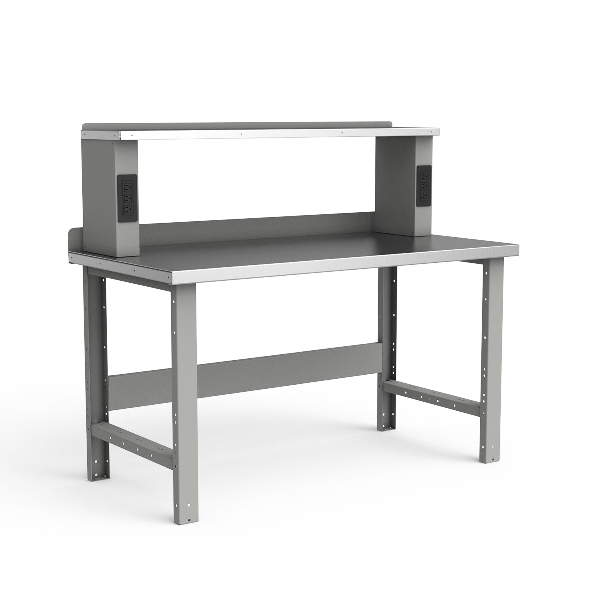 Stationary Workbench - 60"W x 30"D x 34"H - Stainless Steel Top