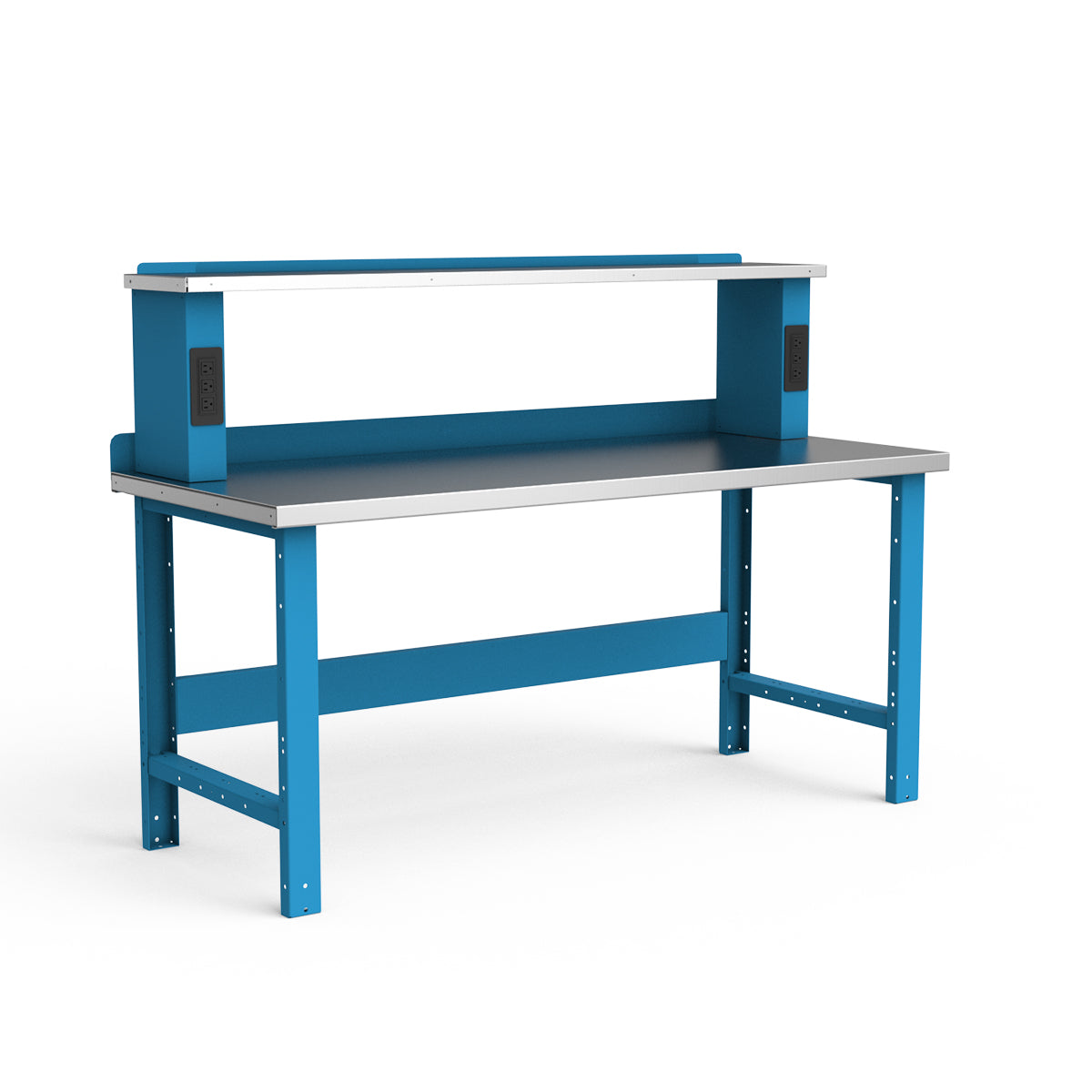 Stationary Workbench - 72"W x 30"D x 34"H - Stainless Steel Top