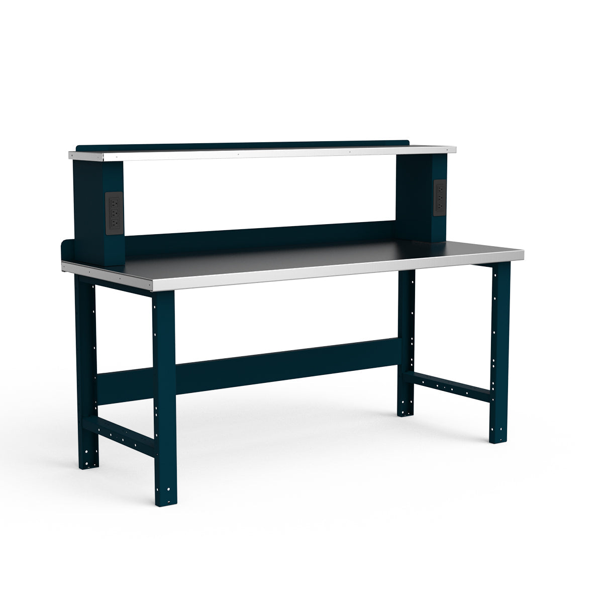Stationary Workbench - 72"W x 30"D x 34"H - Stainless Steel Top