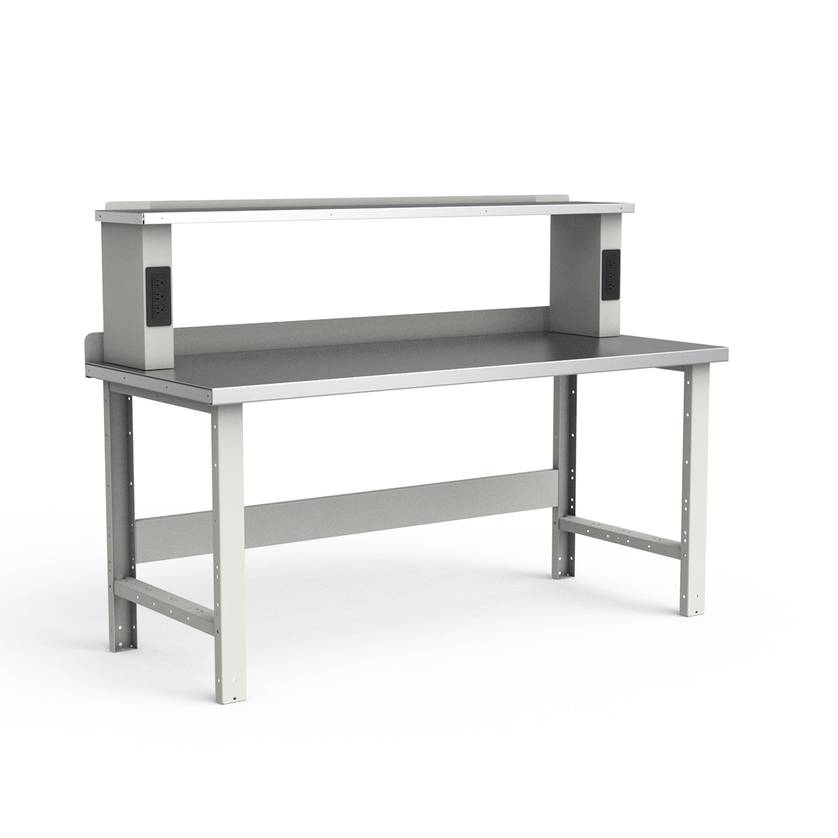 Stationary Workbench - 72"W x 30"D x 34"H - Stainless Steel Top