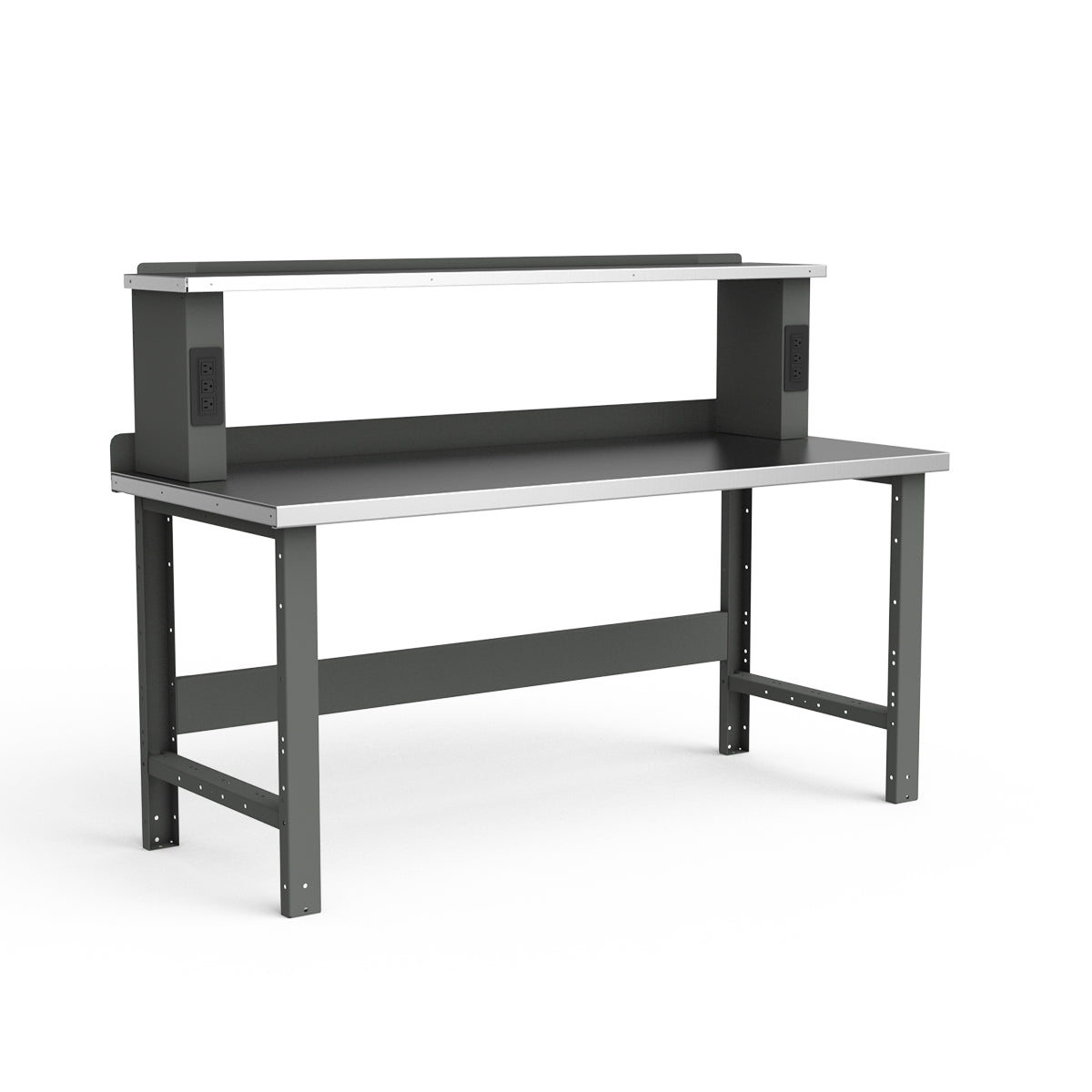 Stationary Workbench - 72"W x 30"D x 34"H - Stainless Steel Top