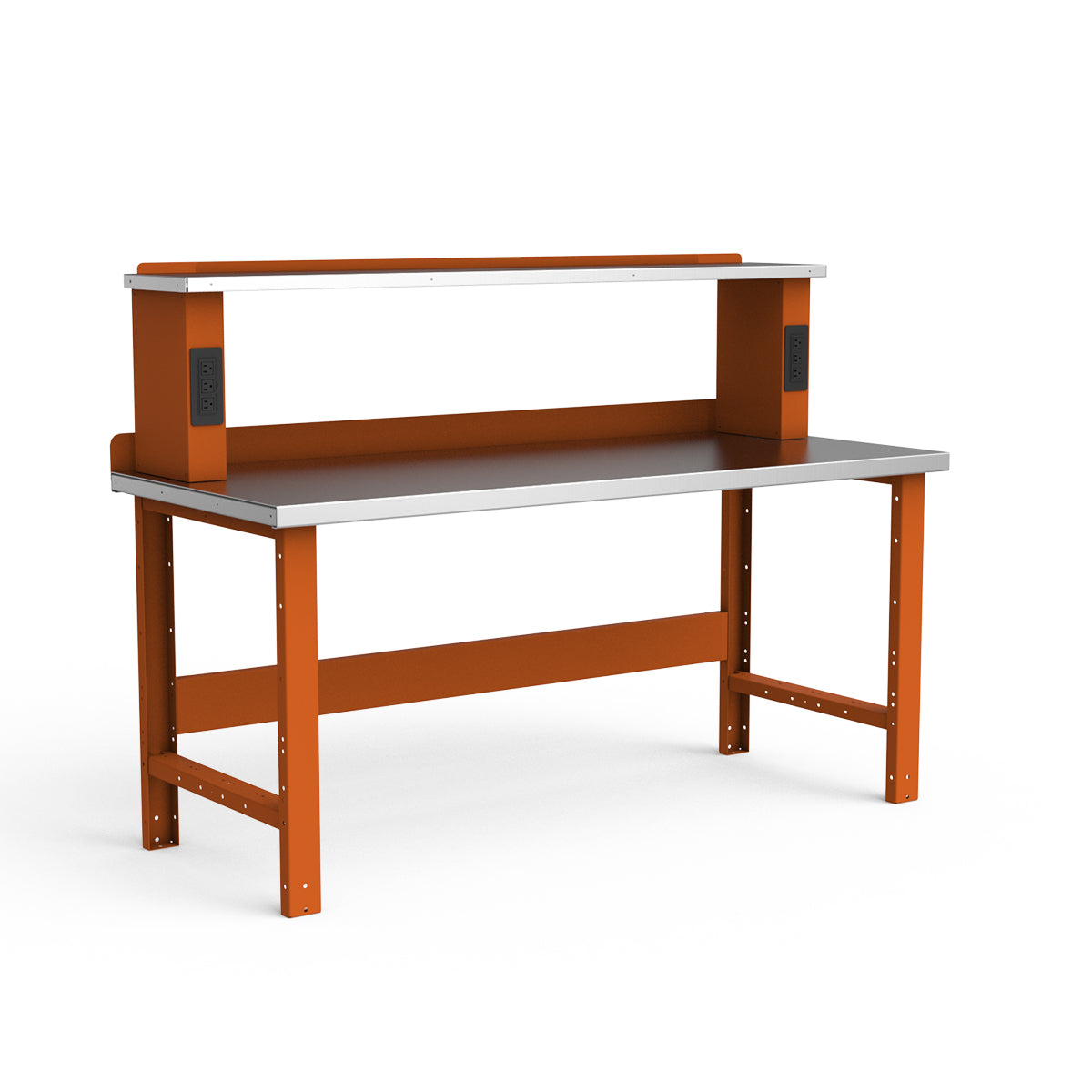 Stationary Workbench - 72"W x 30"D x 34"H - Stainless Steel Top