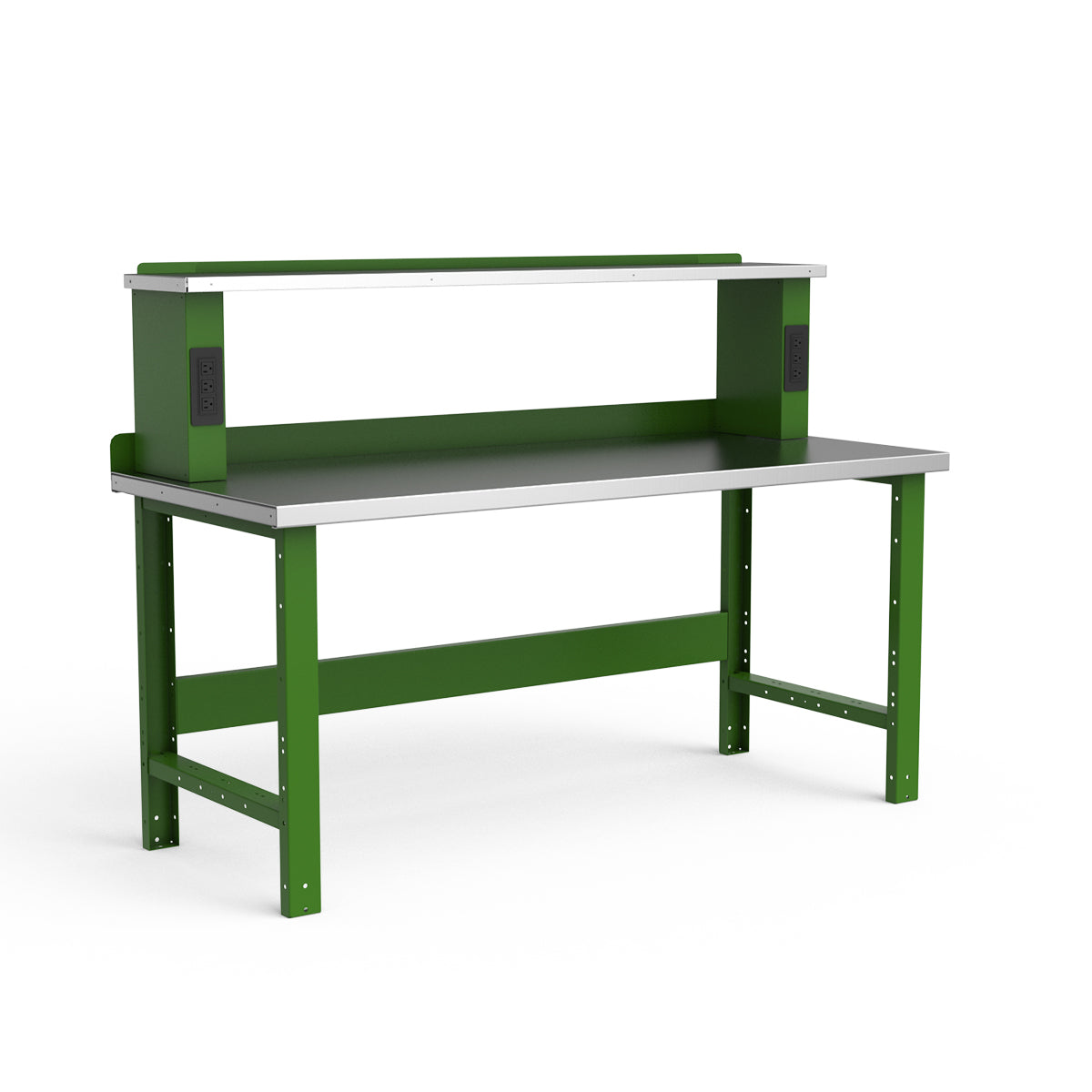Stationary Workbench - 72"W x 30"D x 34"H - Stainless Steel Top